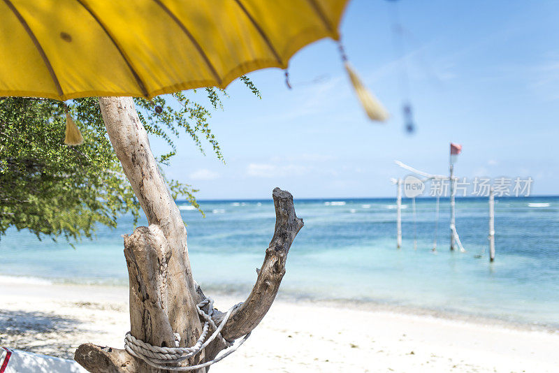 美丽的Gili Trawangan海滩